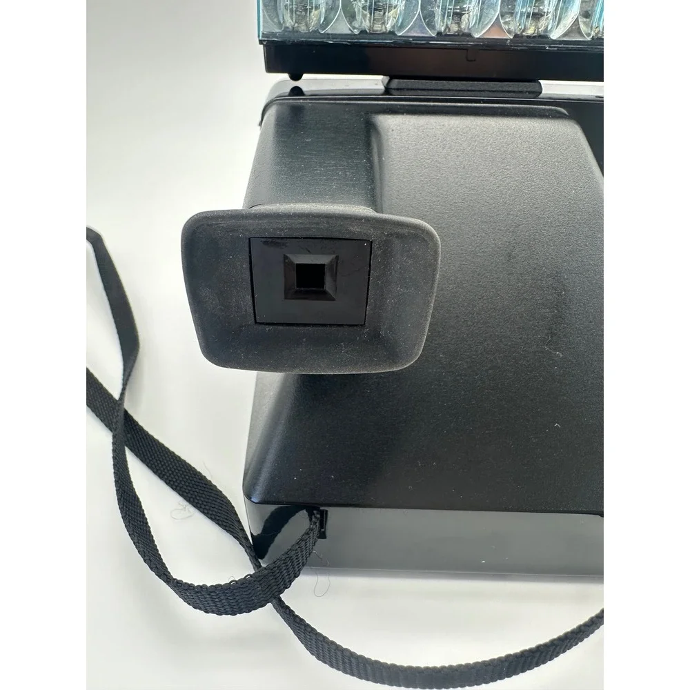 Polaroid OneStep Land Camera Rainbow Stripe with GE Flash Bar II SX-70 Film